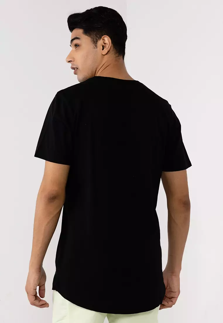 Grey longline t clearance shirt