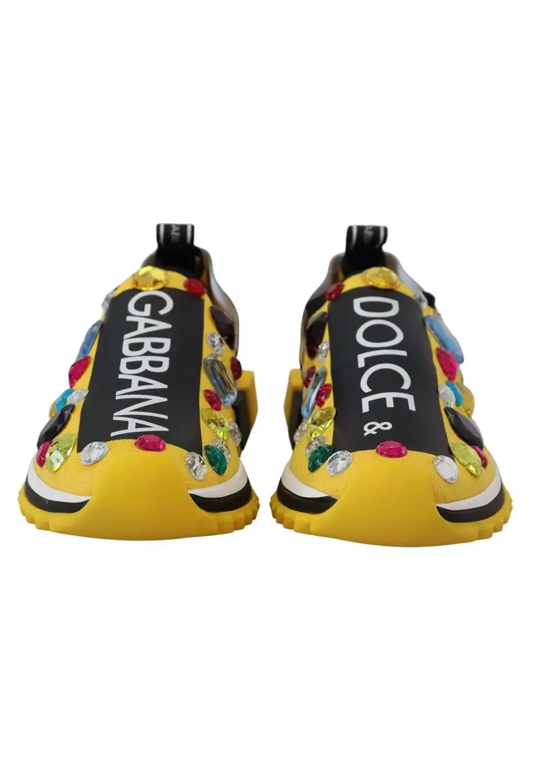 Dolce gabbana yellow outlet sneakers