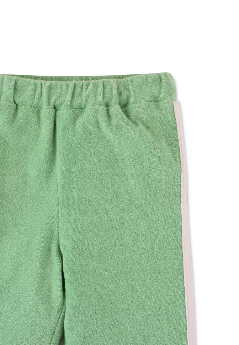 Girls Flare Pants With Side Stripes