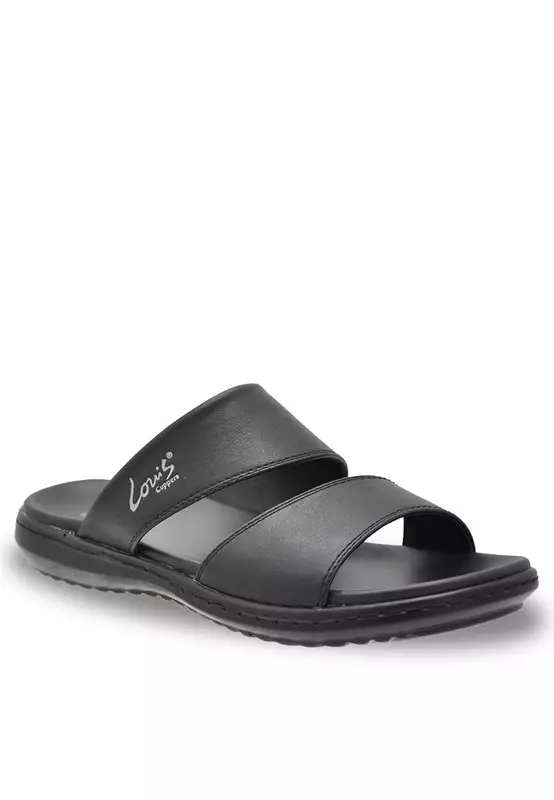 Louis Cuppers Slip On Faux Leather Casual Sandals