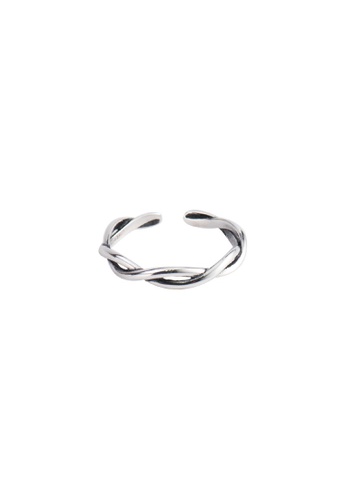 OrBeing white Premium S925 Sliver Wave Ring 5AE90ACD959B89GS_1