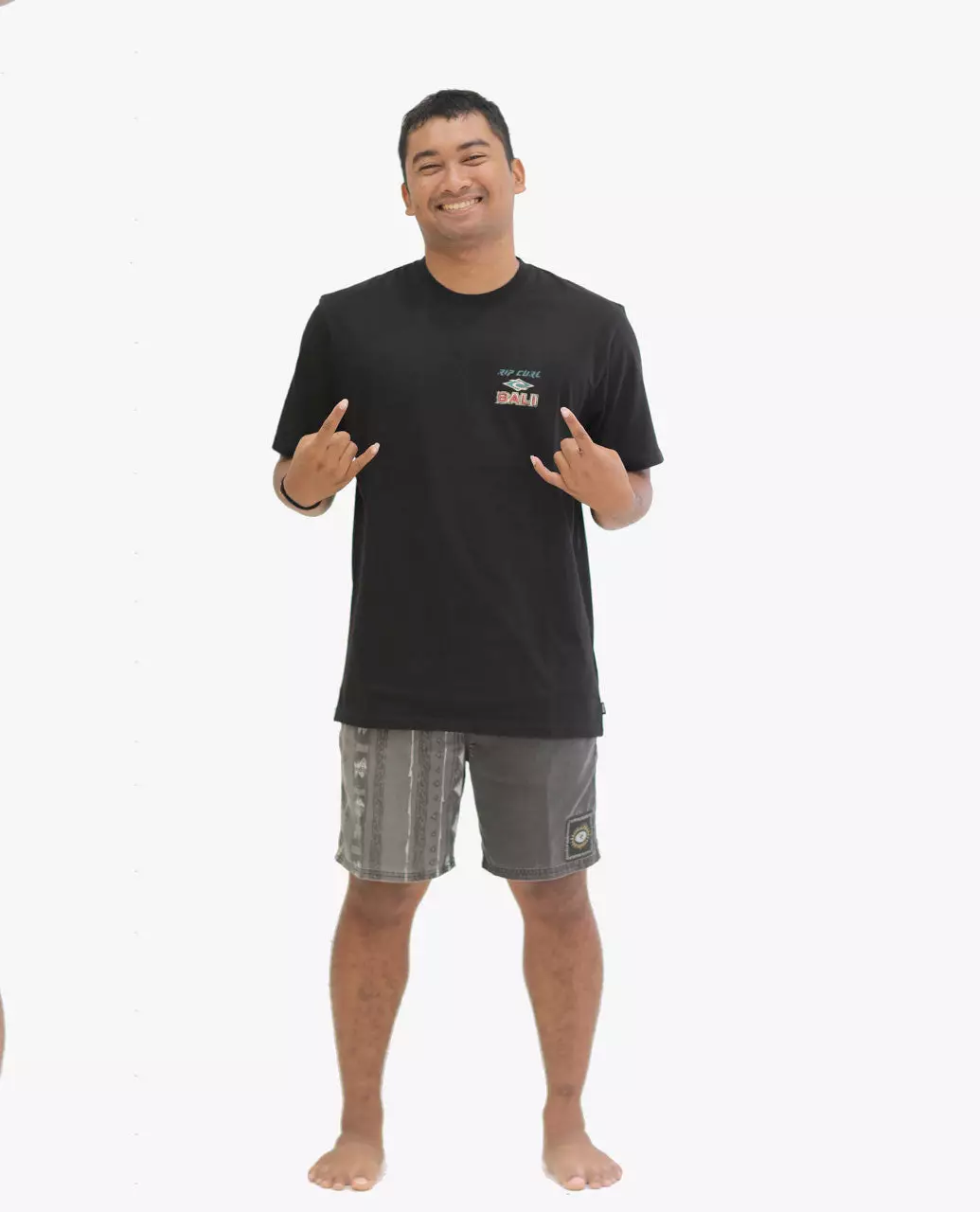 Rip Curl Men Bali Hanoman At Ulu Tee - Black