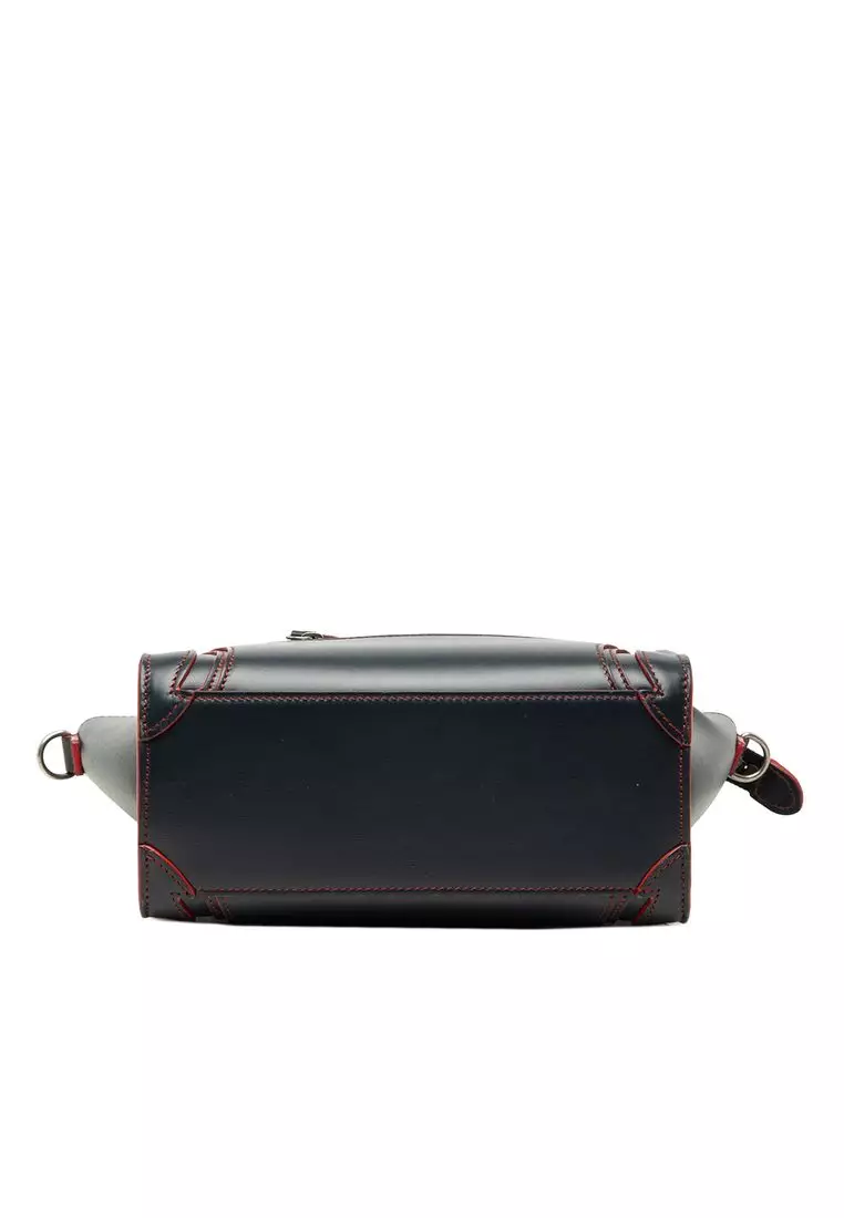 Pre-Loved Celine Nano Bicolor Smooth Calfskin Luggage Tote
