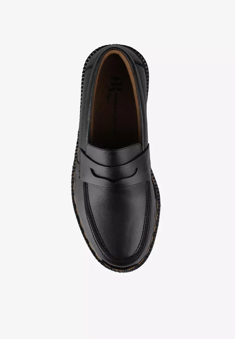 Sepatu Formal Loafers Pria Kulit Asli Genuine leather M.Pablo 02 Black