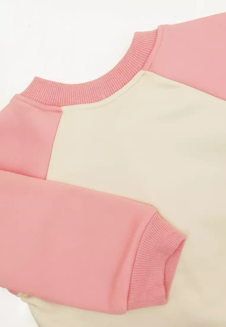 Jaket Bayi Baseball Fleece Atasan Sweater Kancing Anak Import Tebal dan Lembut Motif  Love Book Cat 4407 Kuning