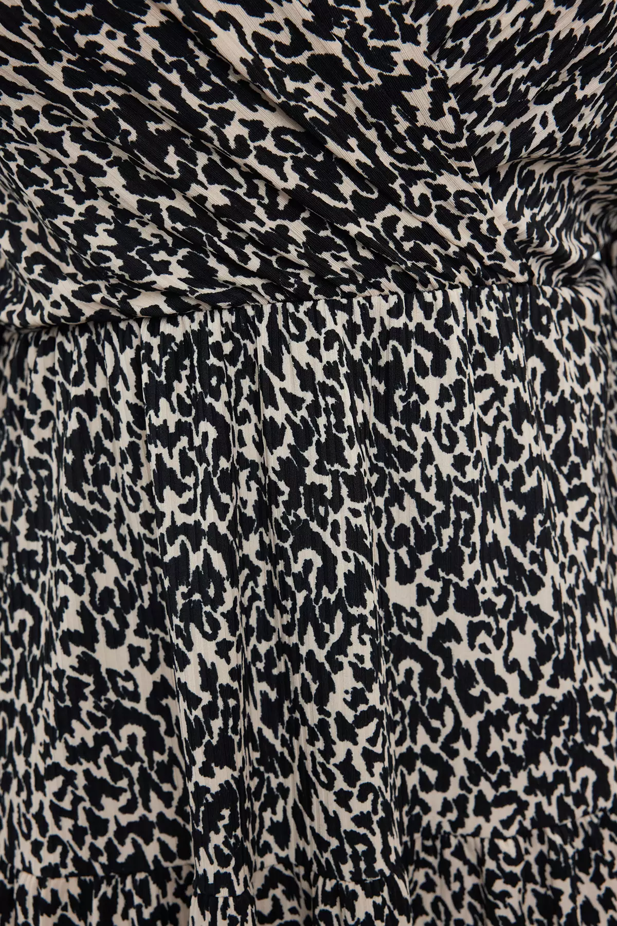 Leopard Print A-Line Mini Knitted Dress - Plus Size Tbbaw23Ah00003