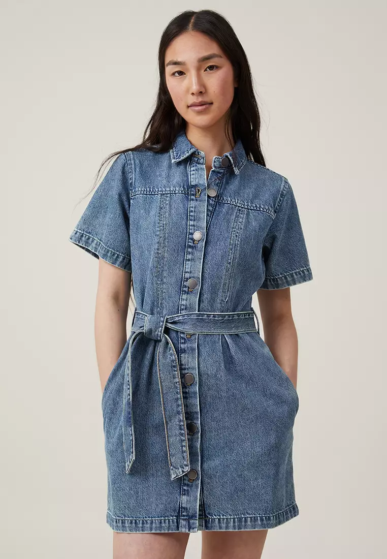 Zalora shop denim dress