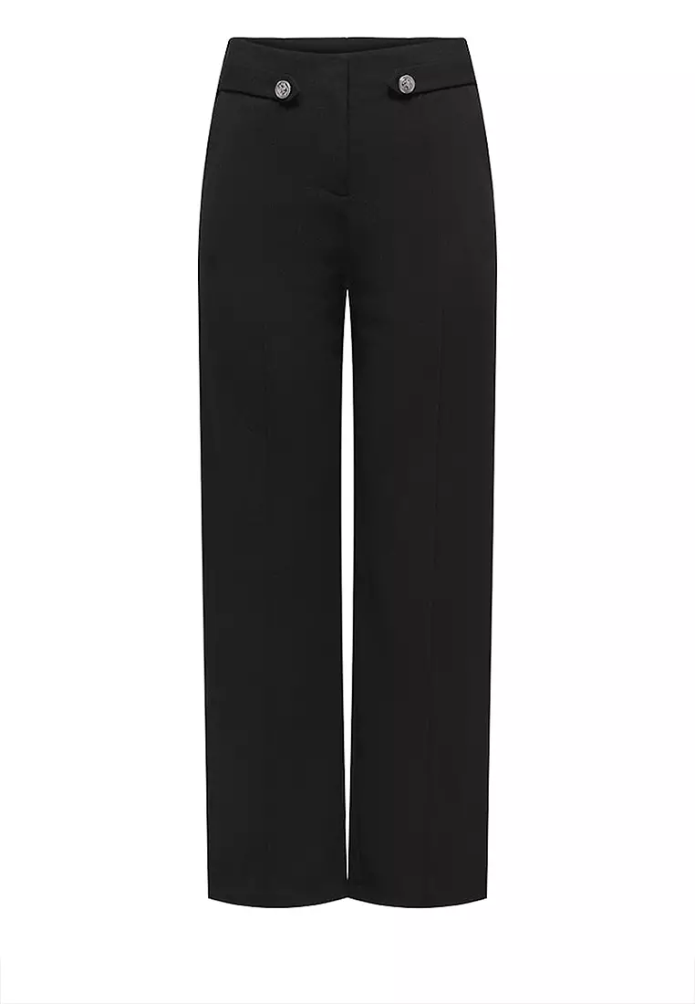 Buy JACQUELINE DE YONG Button Jersey Pants 2026 Online | ZALORA