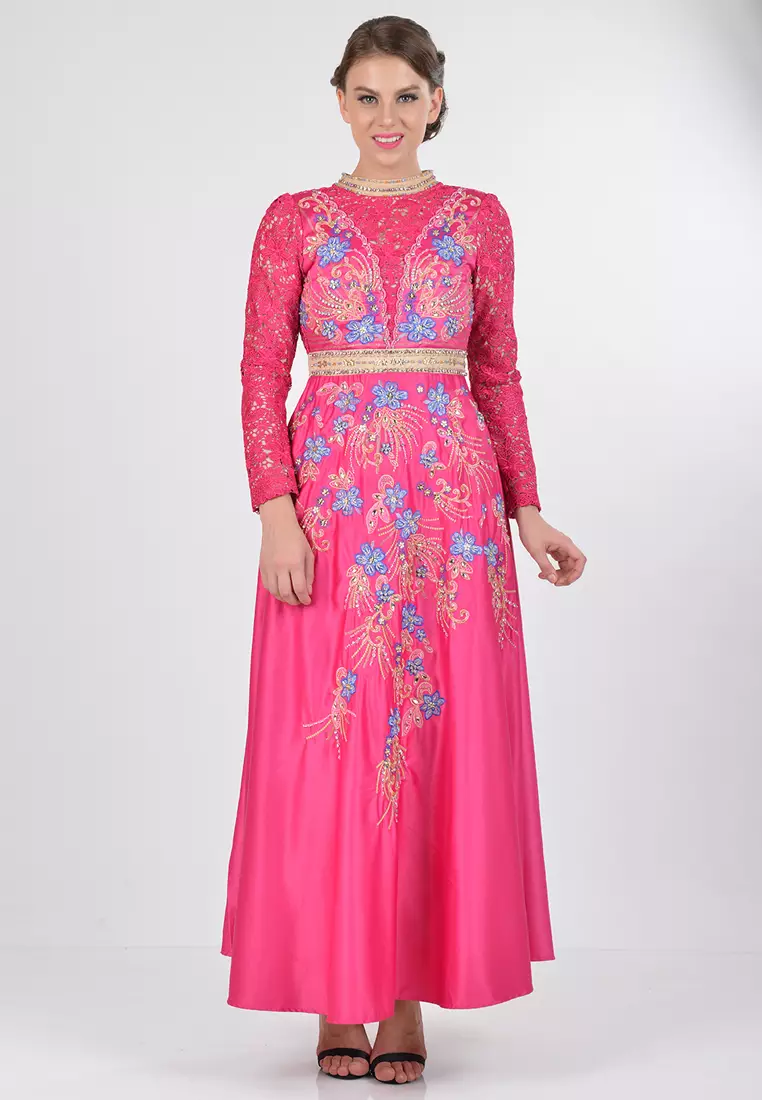 Bibiq Gamis Brokat Satin
