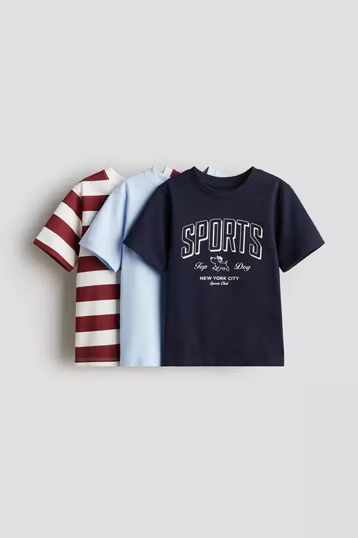 3-pack cotton T-shirts