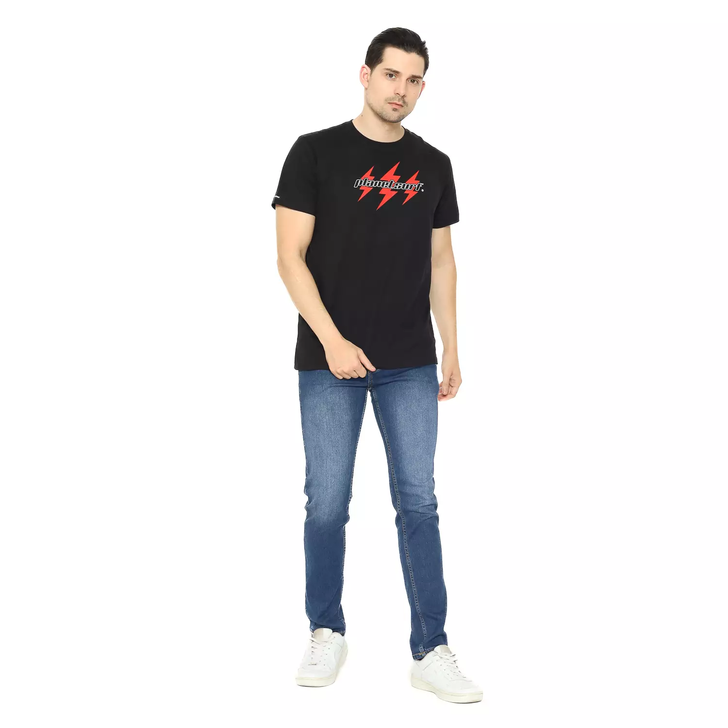 Planet Surf Clothing Kaos Lengan Pendek Pria Glitzern Men Tee Planet Surf