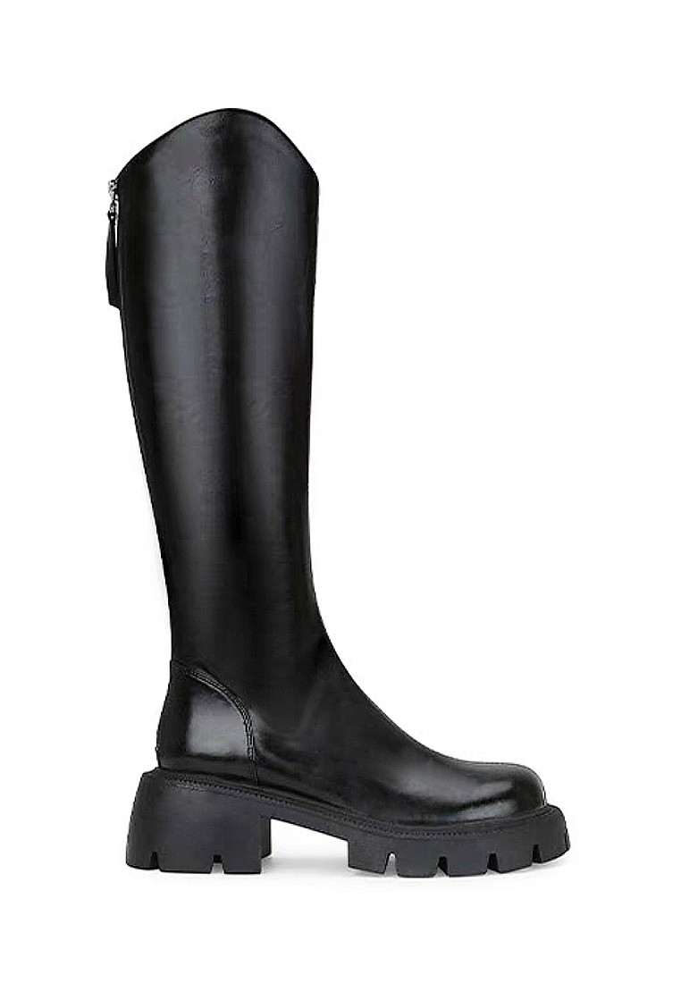 VANSA Fashion Round Toe Platform High Boots VSW-B2893