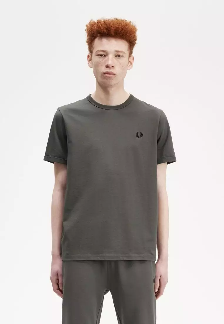 Buy Fred Perry Fred Perry M3519 Ringer T-Shirt (Field Green) Online ...