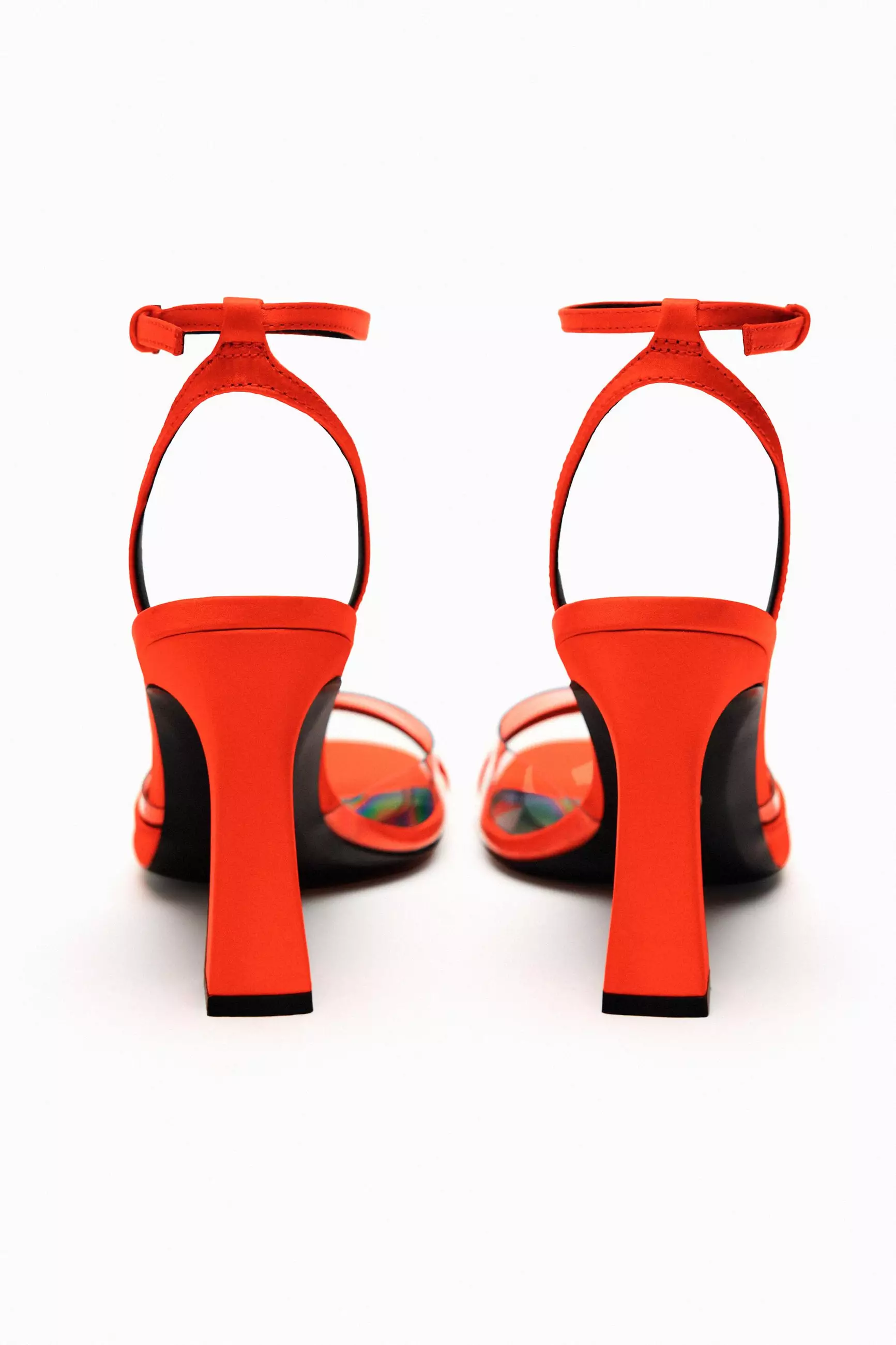 ZARA Satin Vinyl High-Heel Sandals 2025 | Buy ZARA Online