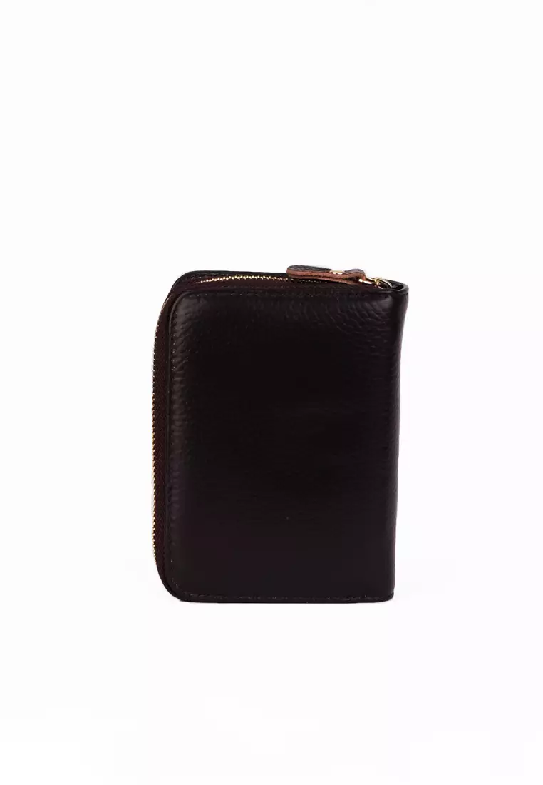 Buy Wharton Wharton Small Leather Metal Compartment Card Holder