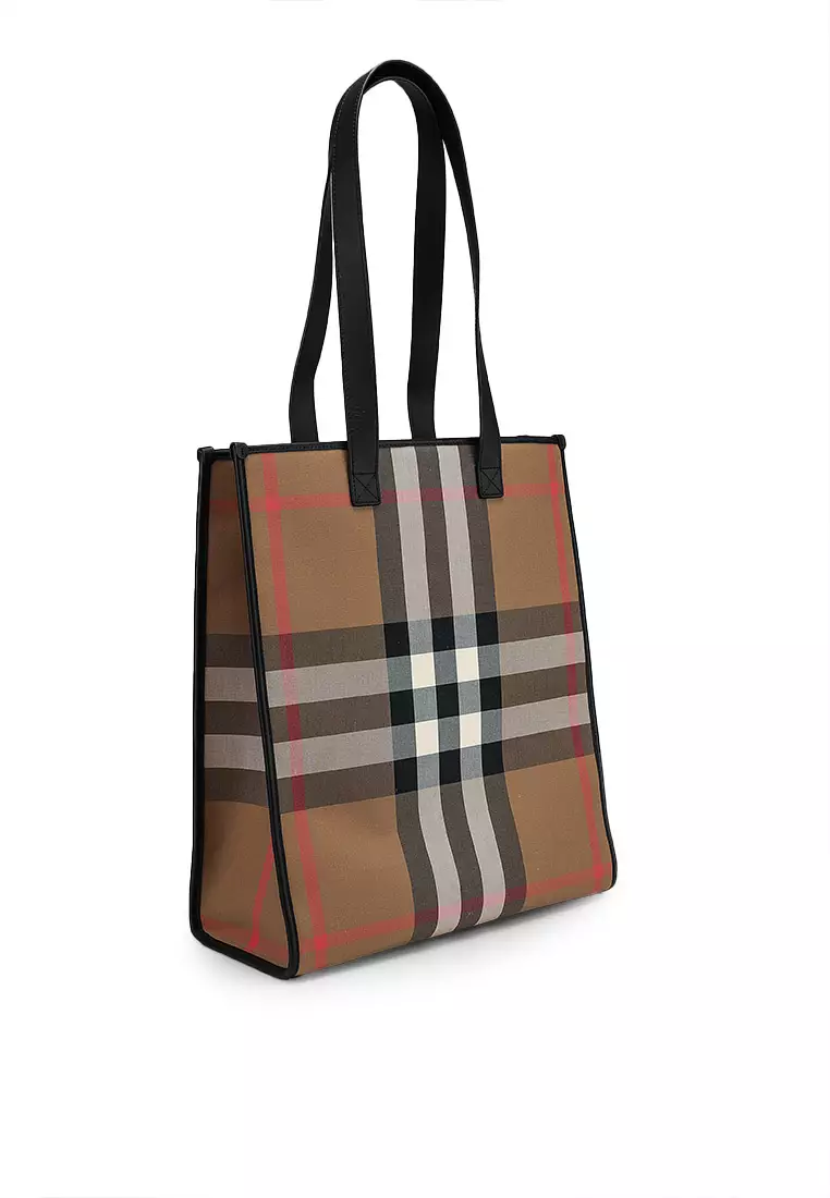 Burberry book bag on sale