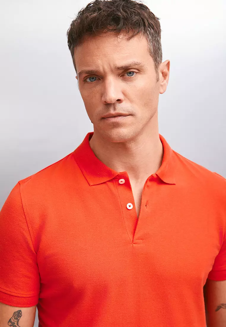 Short Sleeve Regular Fit Polo Collar Shirt