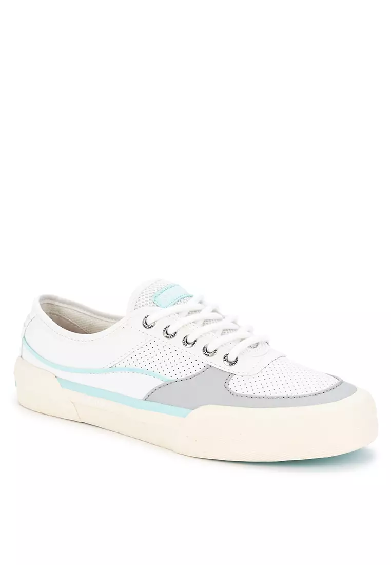 Jual Sperry Sperry Women's Soletide Leather Sneakers White Blue