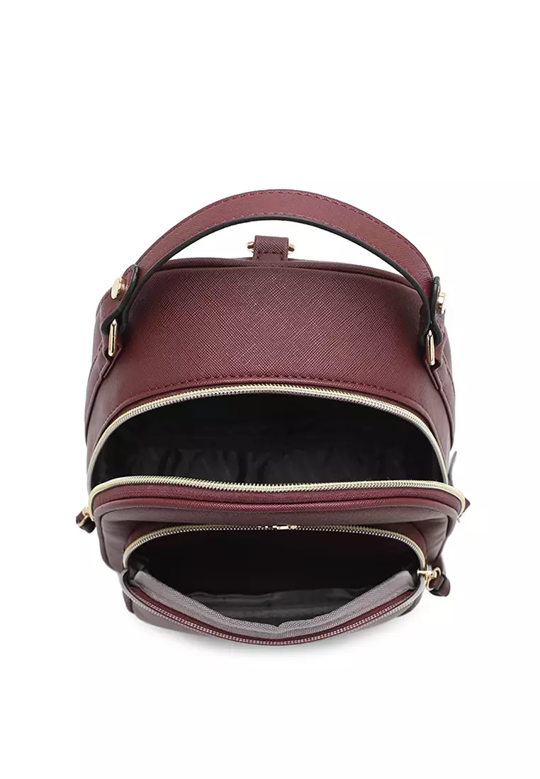 Women's Casual 2-Way Backpack (Tas Ransel Wanita & Tas Punggung Wanita) - Merah