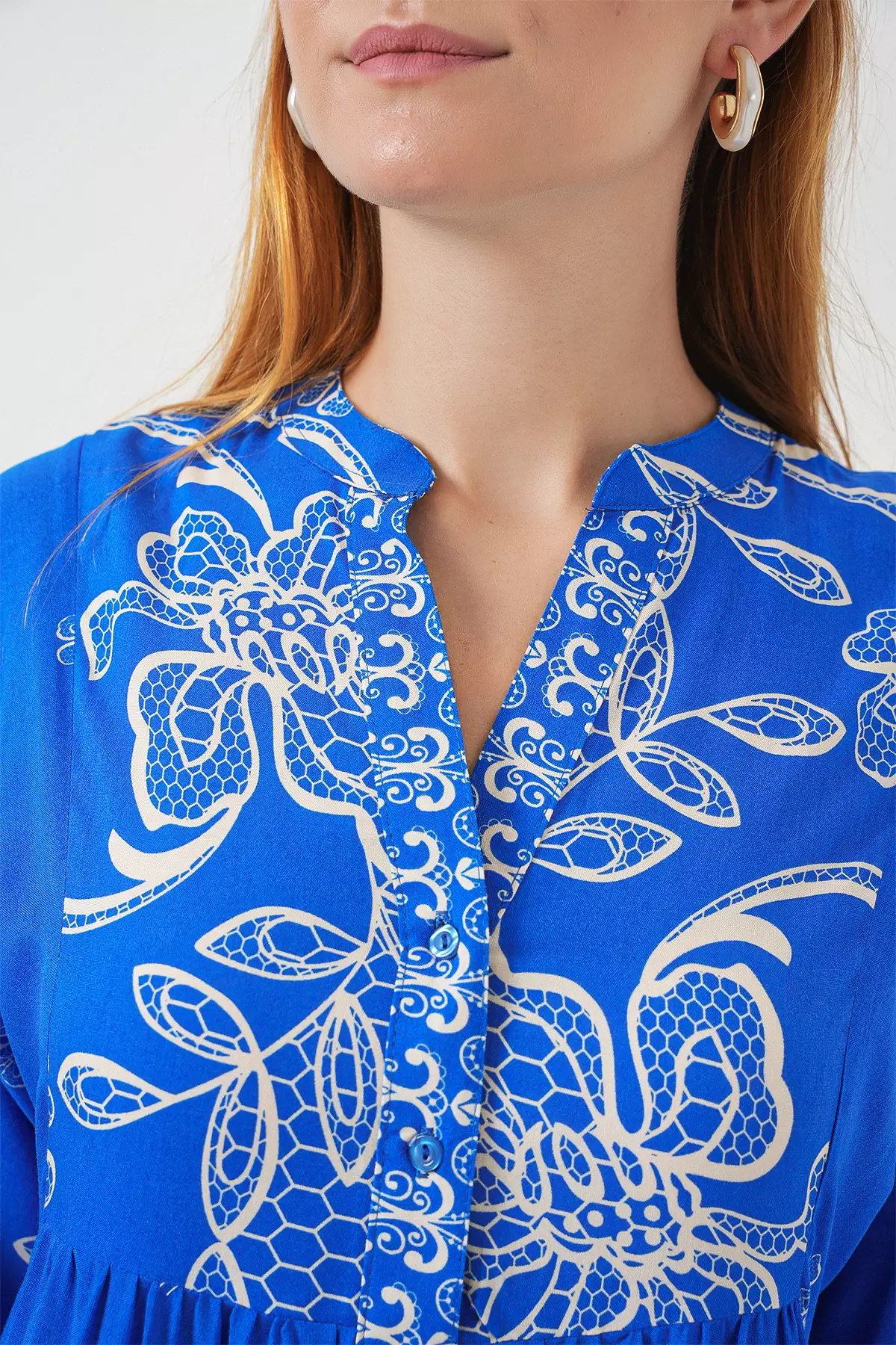 Modest Printed Maxi Dress