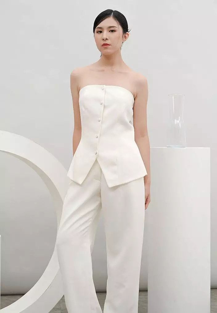 Capsule Tube Top in White