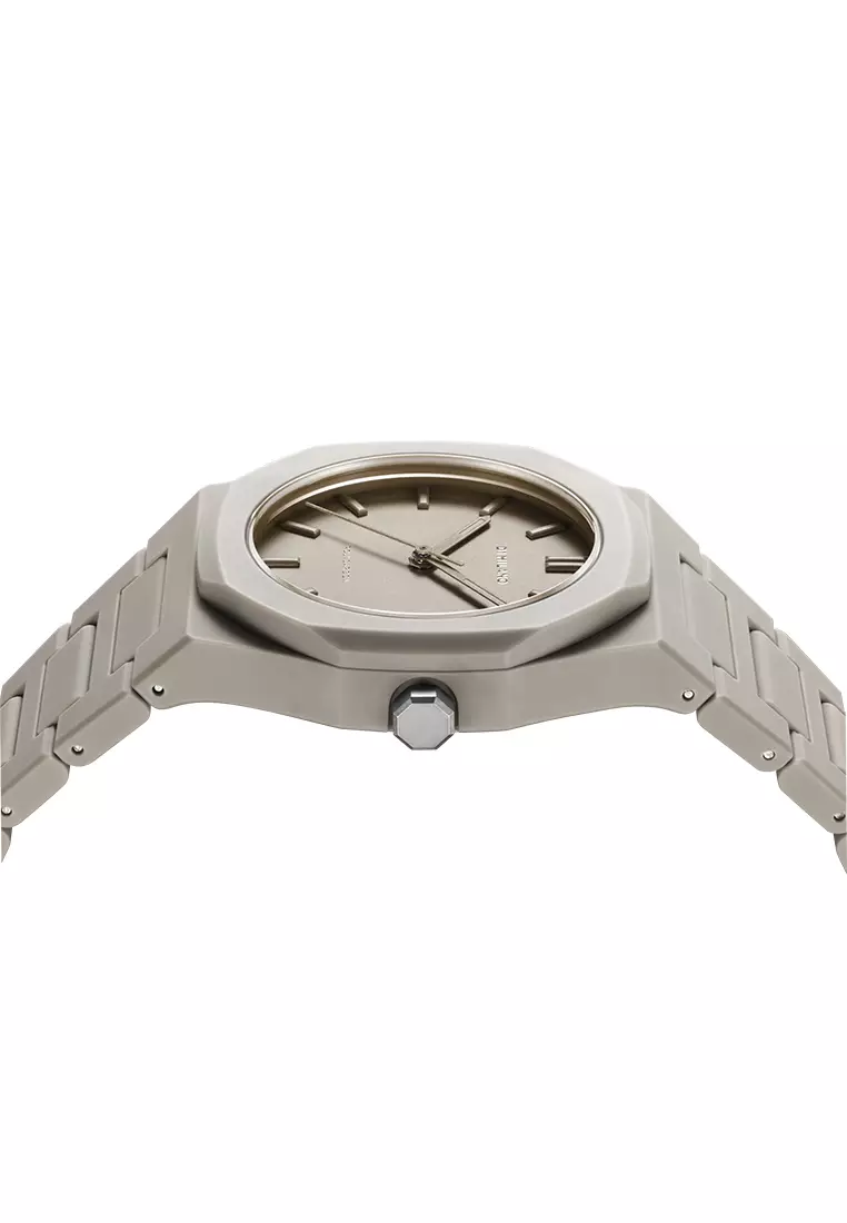 Ecru Polycarbon Bracelet Watch, 37 mm