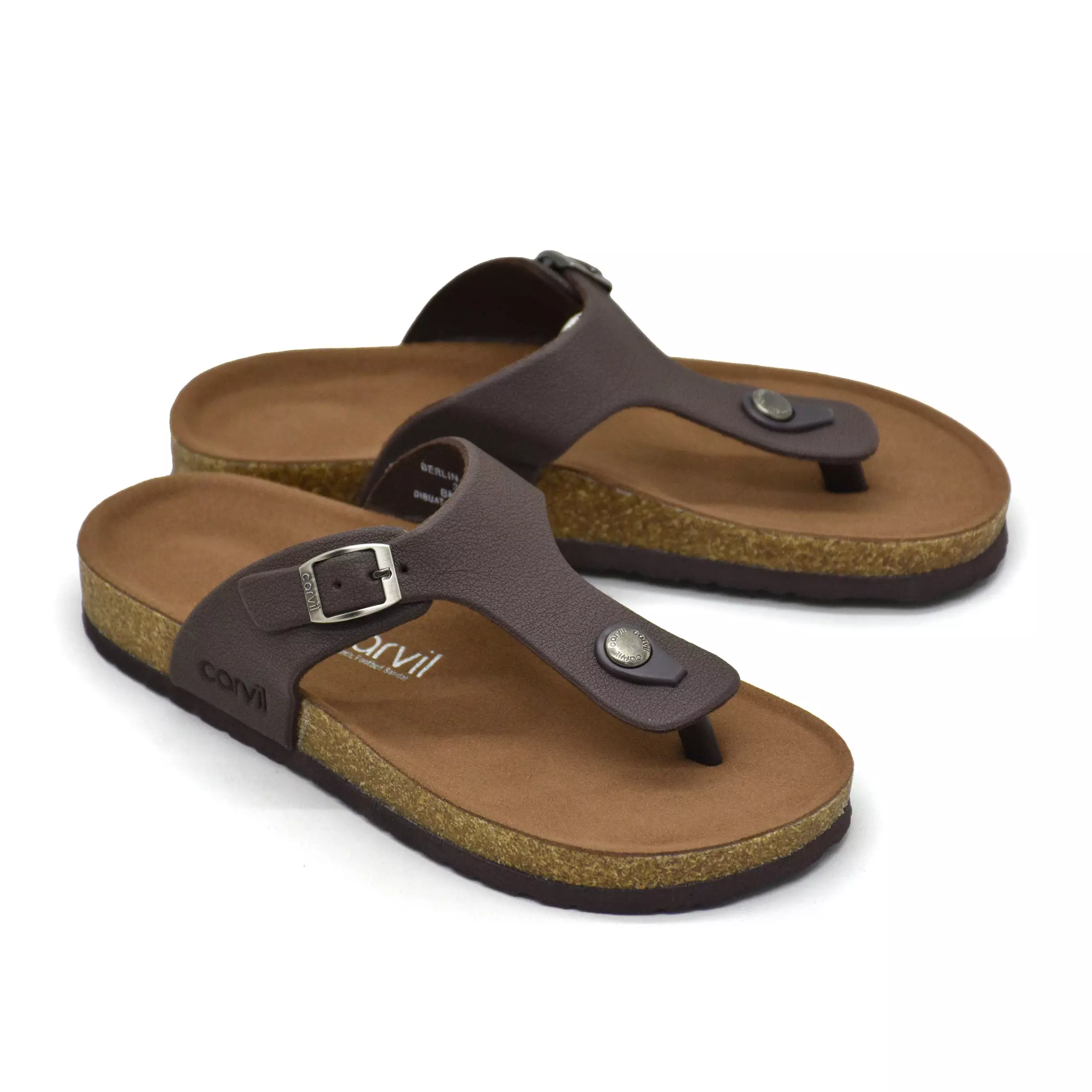 Carvil Sandal Anak Berlin-01 TP Dark Brown