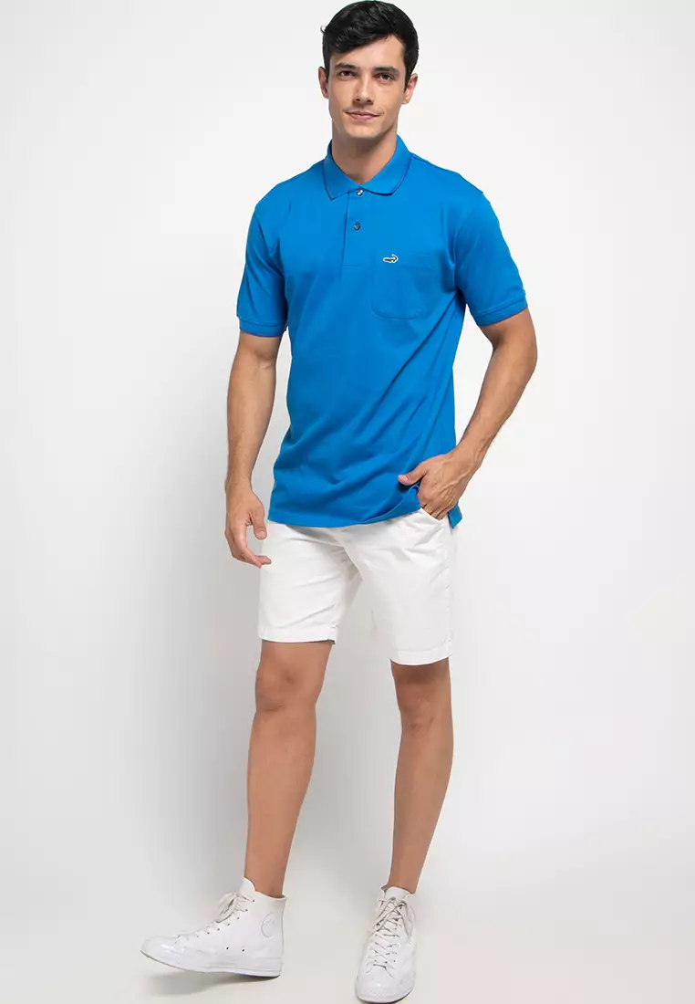 Crocodile COLE Sapphire Baju Kaos Kerah Pria Men Polo Original Relax fit