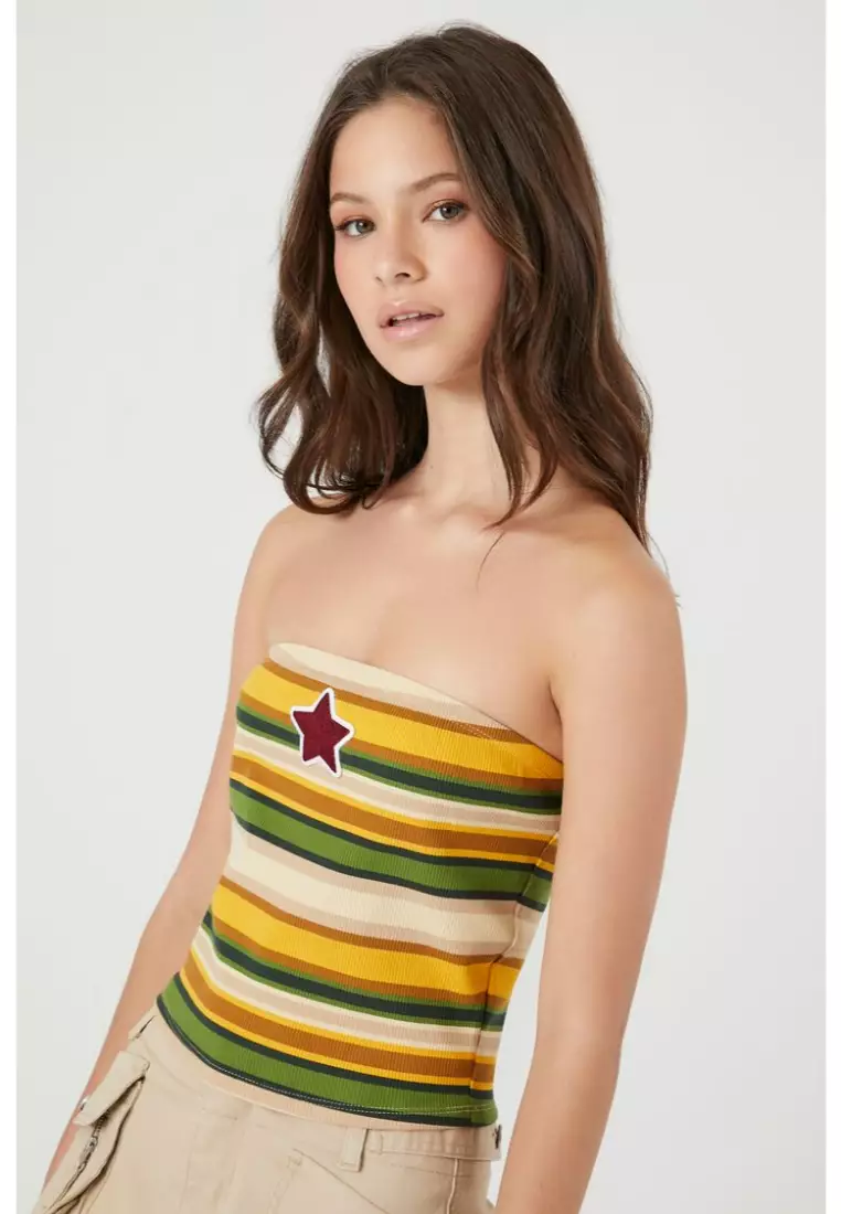Yellow striped tube top clearance
