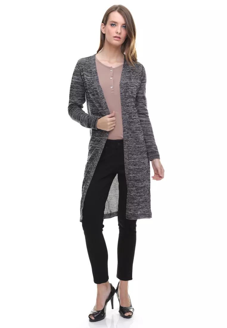 LGS - Sweater Wanita - Model Dress - Warna Corak - Abu - LST.360.U709.108.C