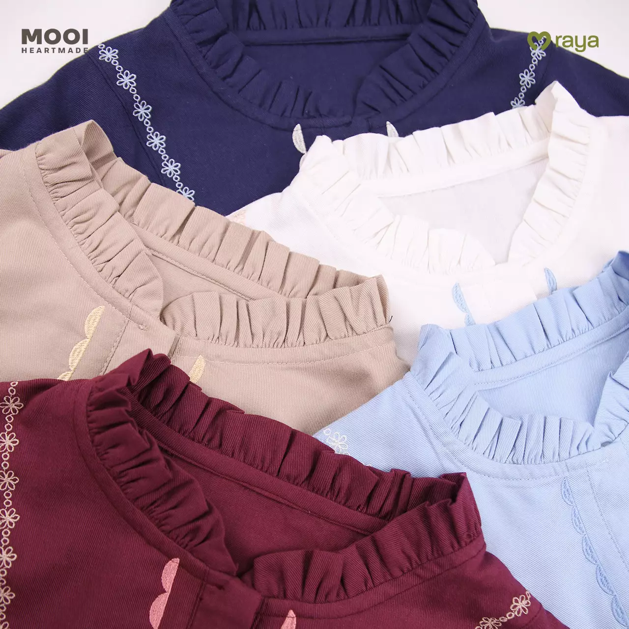 Mooi Dress Dewasa Raya Collection Siara Gamis Adult Basic Series 2026 - Sky Blue