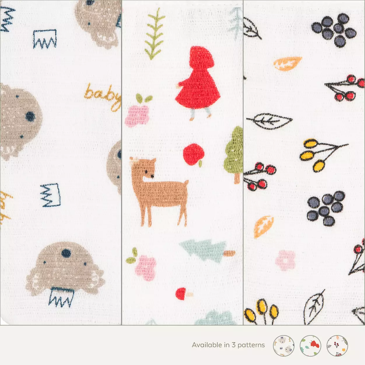 Little Palmerhaus - Washglove 10.0 Set of 2 (Waslap Bayi) Berry Leaf