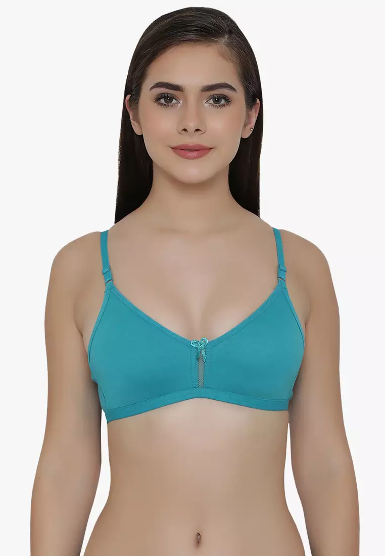 Buy Smoothie Non-Padded Non-Wired Full Coverage Bra in Sea Green