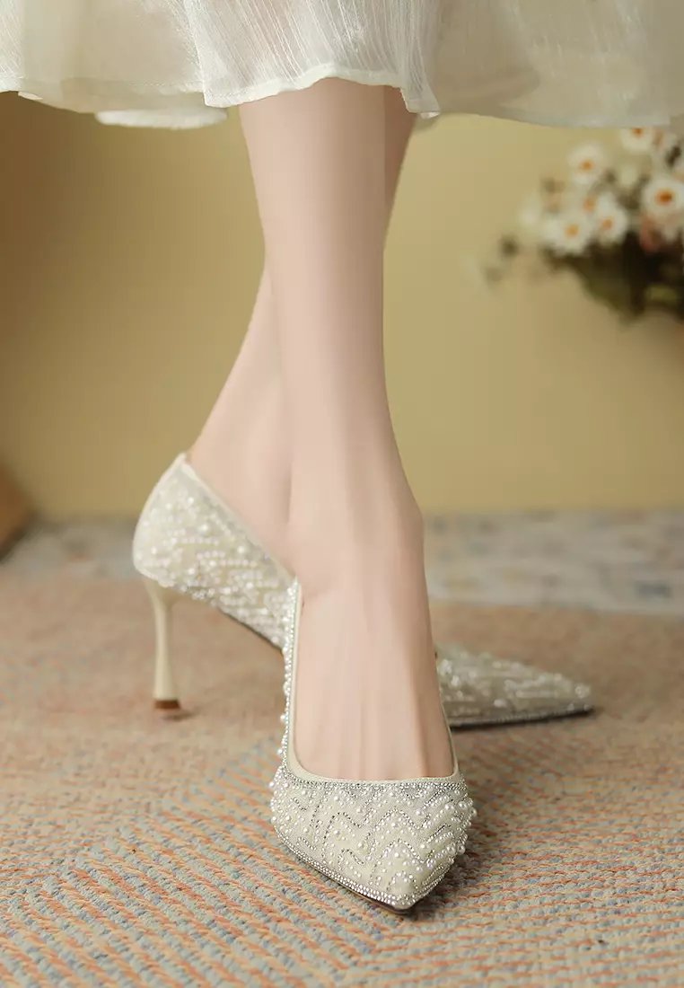 7CM Pointy Wedding High Heel Shoes XJ3389-28