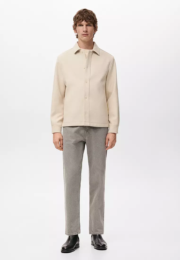 Wool Overshirt with Buttons