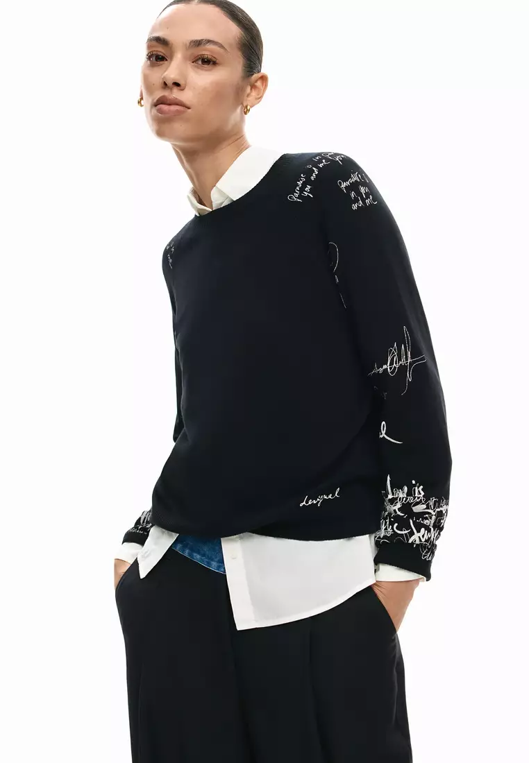 Fine Lettering Sweater