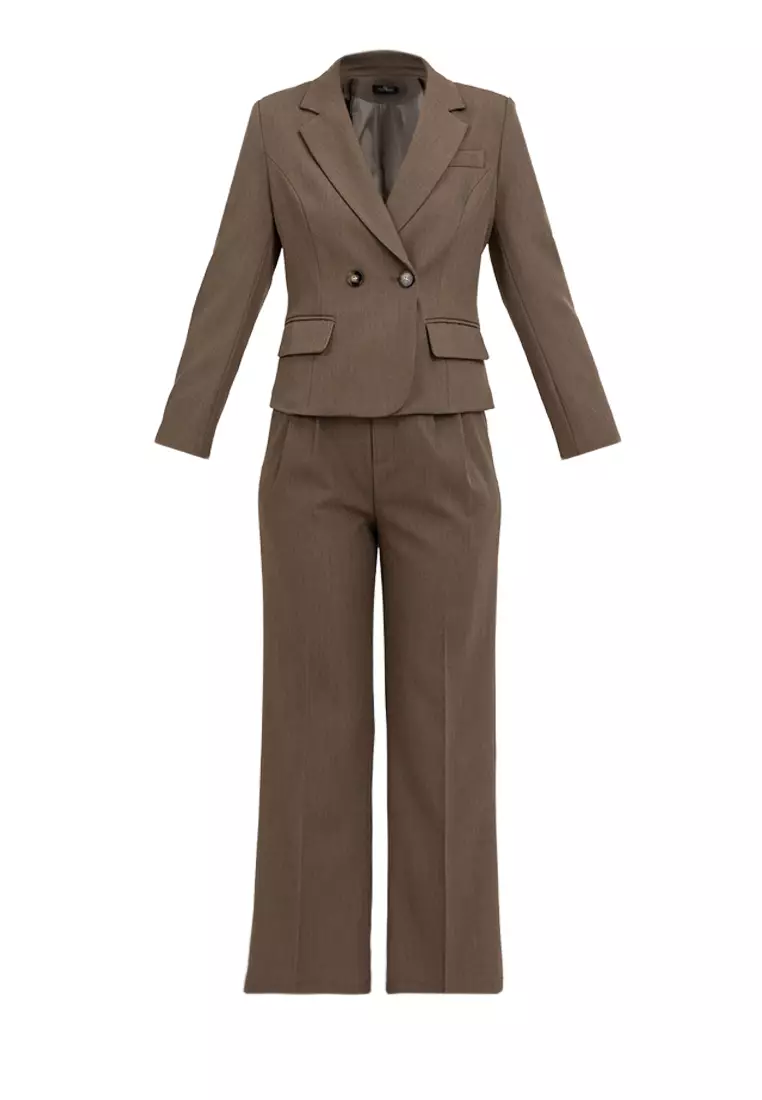 Comfort Fit Stretch Blazer with Pants