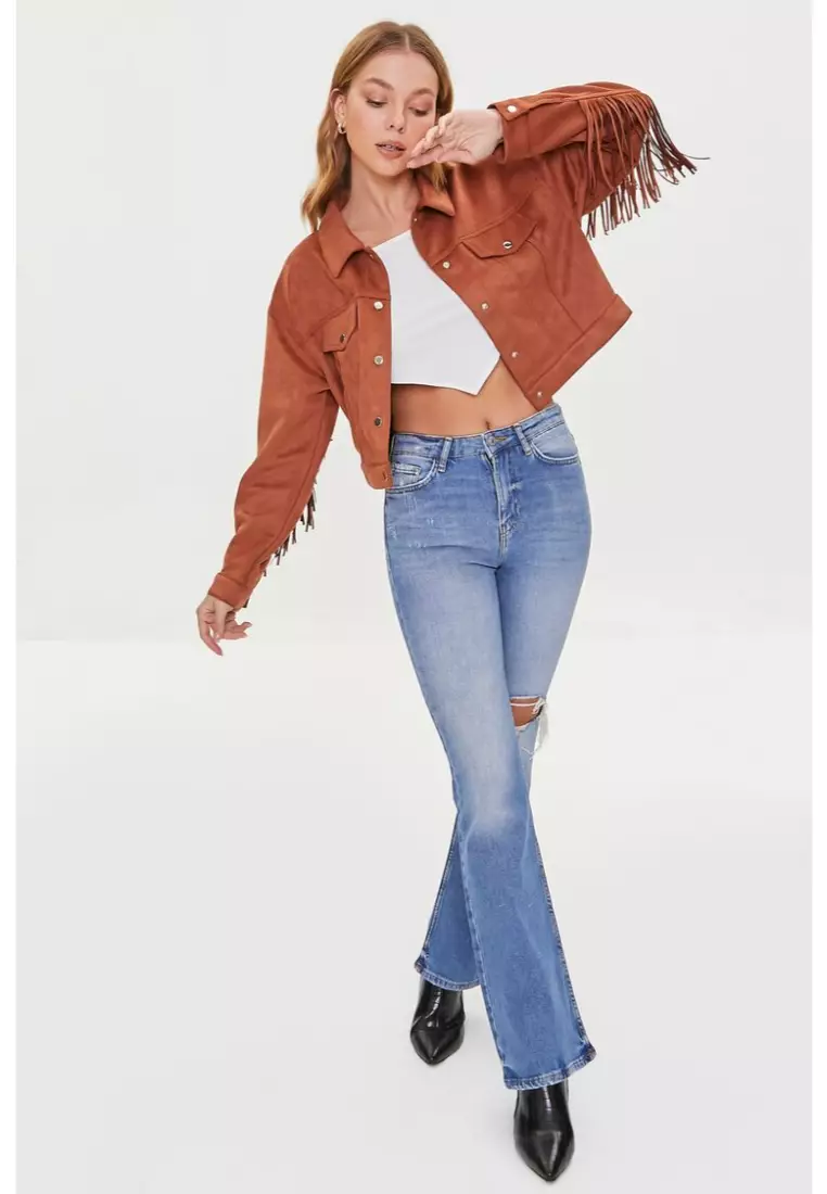 Suede fringe vest forever 21 2025