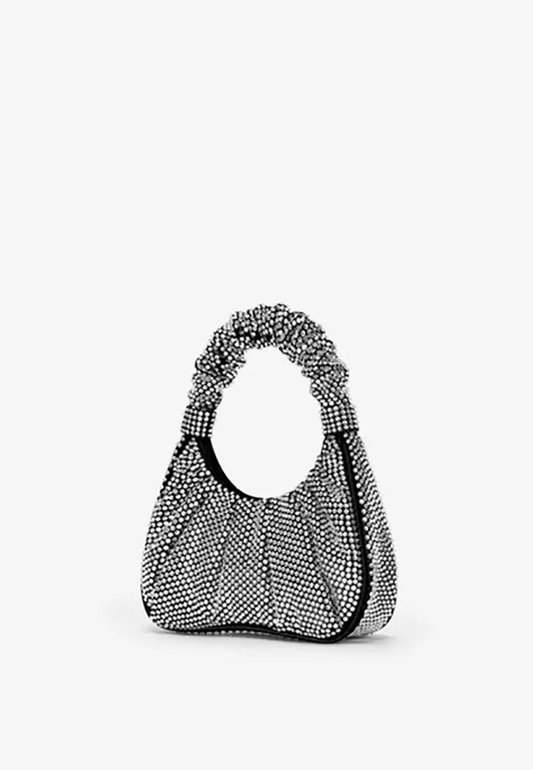 Eva Artificial Crystal Mini Shoulder Bag - Black Online Shopping - JW Pei