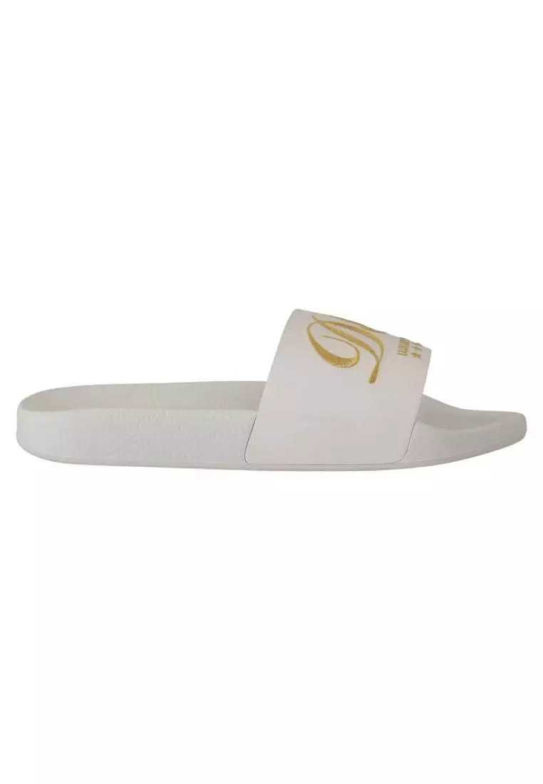 White slide on shoes sale