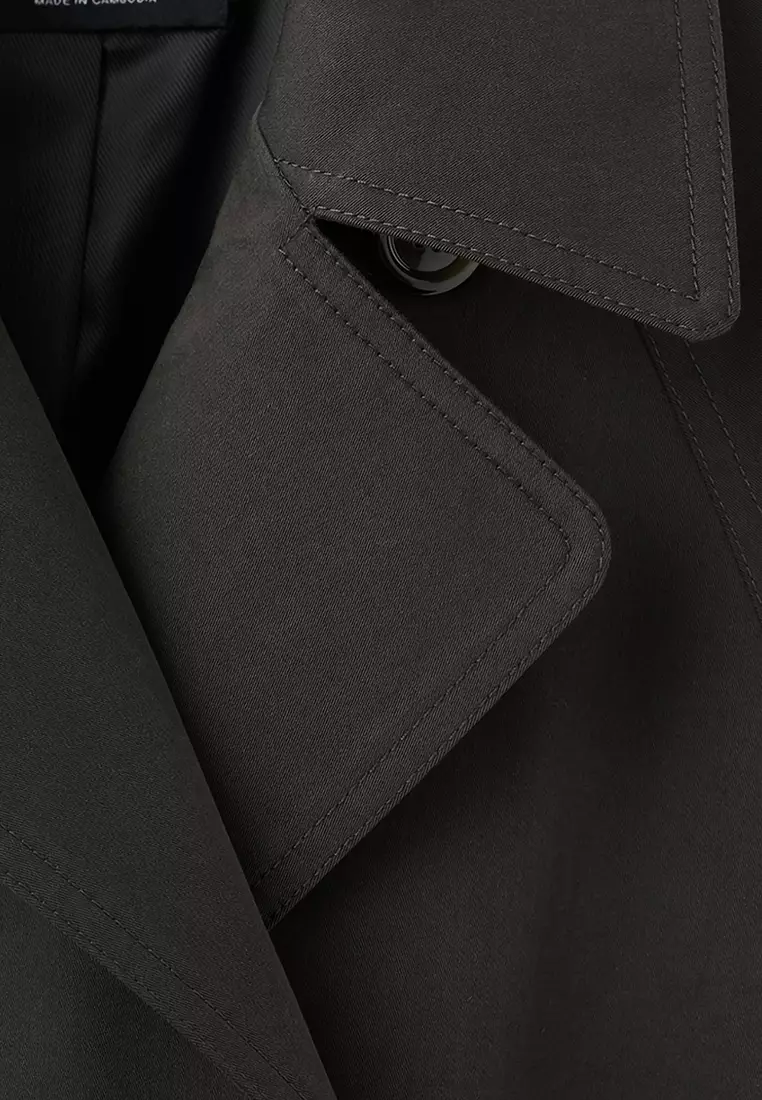 長款雙排扣風褸