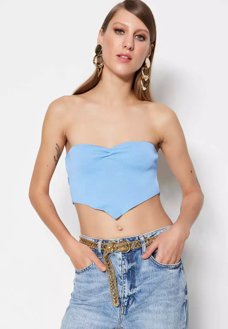 Buy Trendyol Handkerchief Strapless Top Online