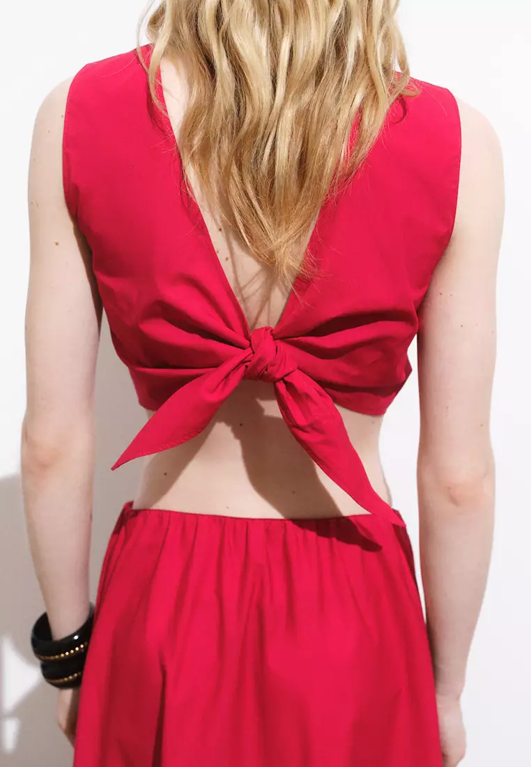Crop Top With Bow On The Back
