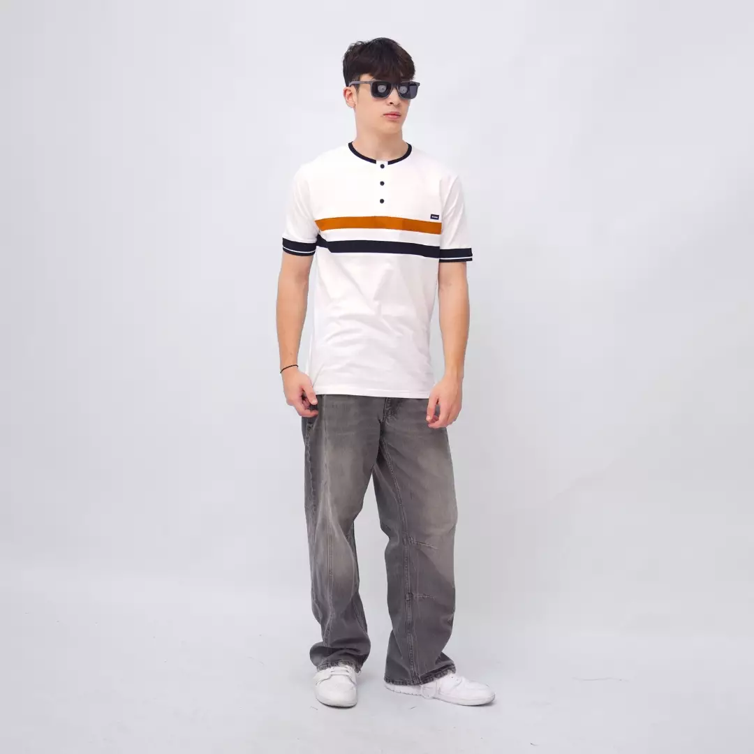 Ryusei Tshirt Takatsuki Button CMB White