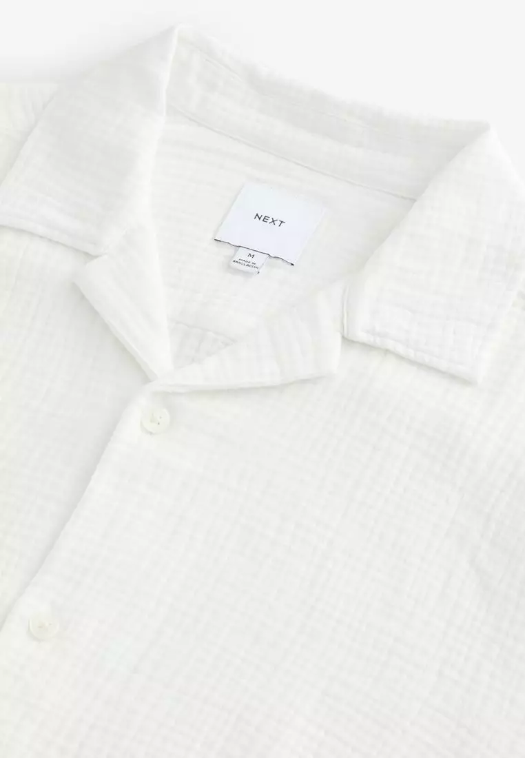 100% Cotton Short Sleeve Cheesecloth Shirt