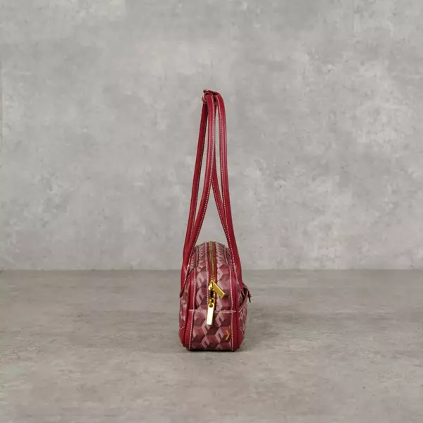 Tas CHRISTY NG MARCELO MONOGRAM PATTERN BURGUNDY SHOULDER BAG 100% ORIGINAL