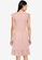 JACQUELINE DE YONG pink Ditte Short Sleeve V-Neck Dress 67645AA62FC709GS_2