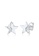 ELLI GERMANY white Earrings Stud Star Sparkling Astro Trend Basic Diamonds (0.03 Ct) E712CAC1045906GS_1