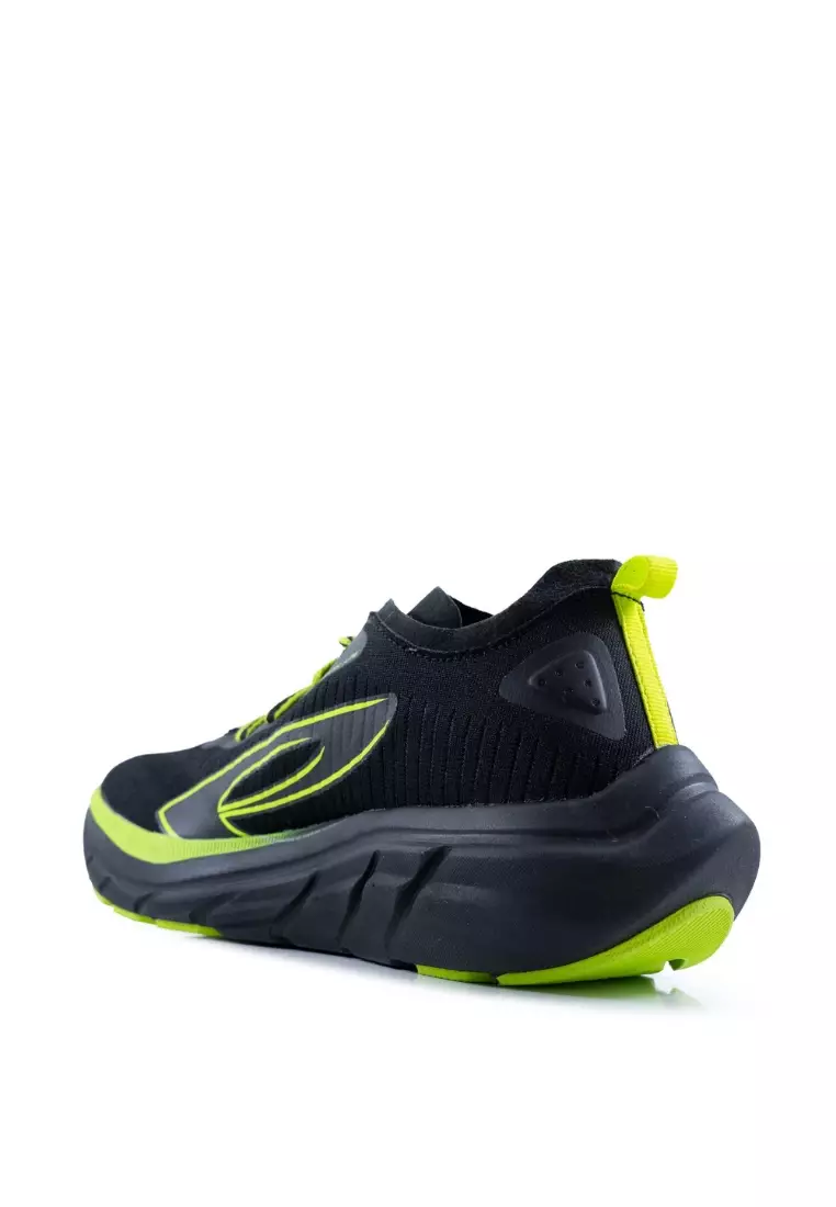 910 Nineten HIROSHI RN-LITE Sepatu Lari - HITAM/HIJAU/NEON