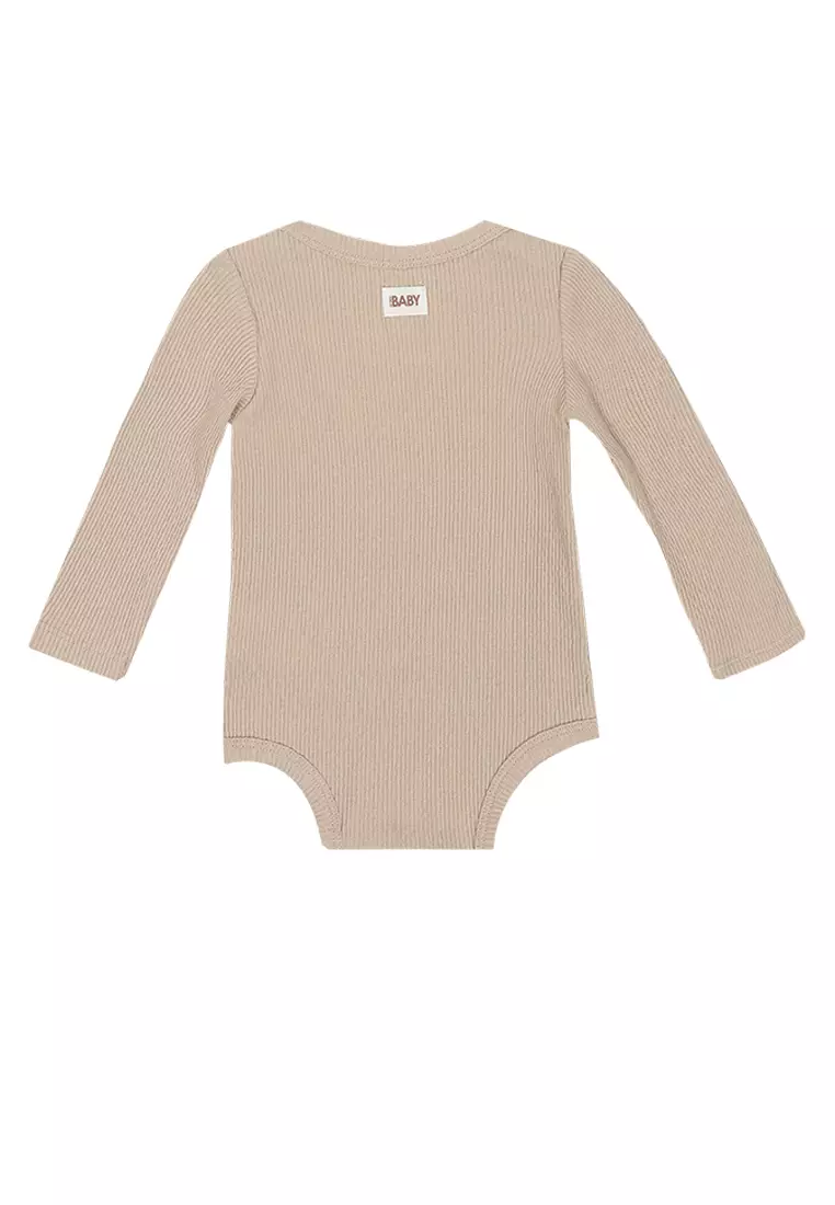 Organic Pointelle Long Sleeve Bubbysuit